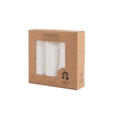 Baby Face Cloth | 100% Organic | Set of 3 | White Crow